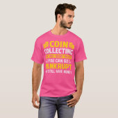 コイン回収コレクター数おもしろいコインC Tシャツ (正面フル)