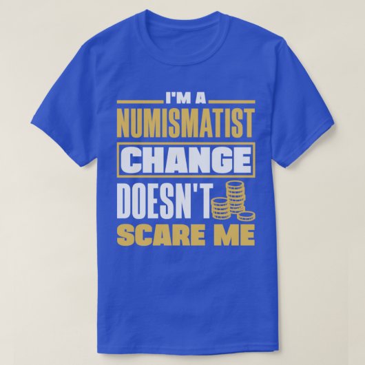 コイン回収numismatist貨幣分類変更プン tシャツ (デザイン正面)