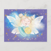 コイン星付きの歯の妖精のお姫様 ポストカード (正面)