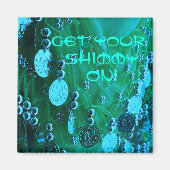 コイン磁石とベリーダンスお尻スカーフ マグネット (正面)