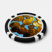 コイン複合トランプのポーカーチップ、ブラックエッストライプのジ ポーカーチップ (シングル)