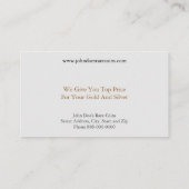 コイン販売業者名刺 名刺 (裏面)