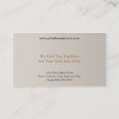 コイン販売業者名刺 名刺 (裏面)