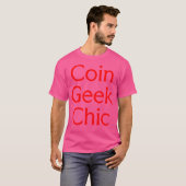 コイン・ギークシック・コイン収集 Tシャツ (正面フル)