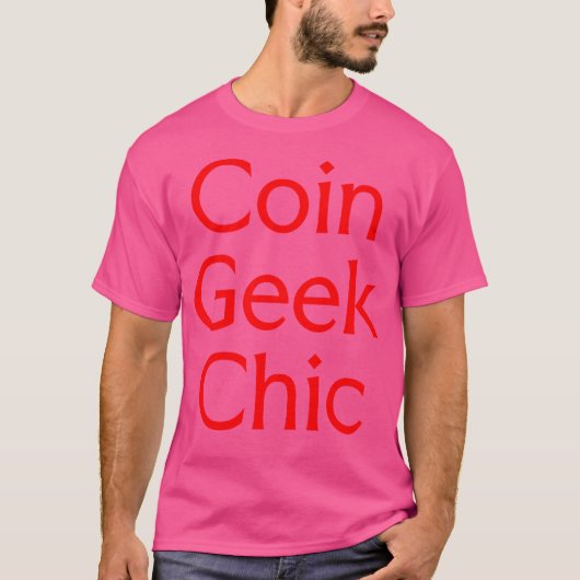 コイン・ギークシック・コイン収集 Tシャツ (正面)