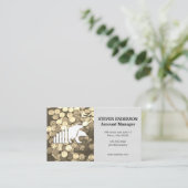 コイン | ストックバーグラフ | 弱気市場 名刺 (スタンド正面)