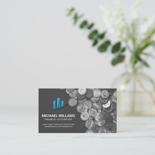 コイン | バー図 名刺 (スタンド正面)