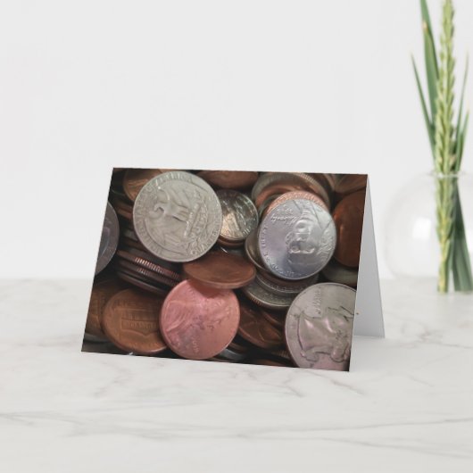 「コイン」祝賀状 カード (正面)