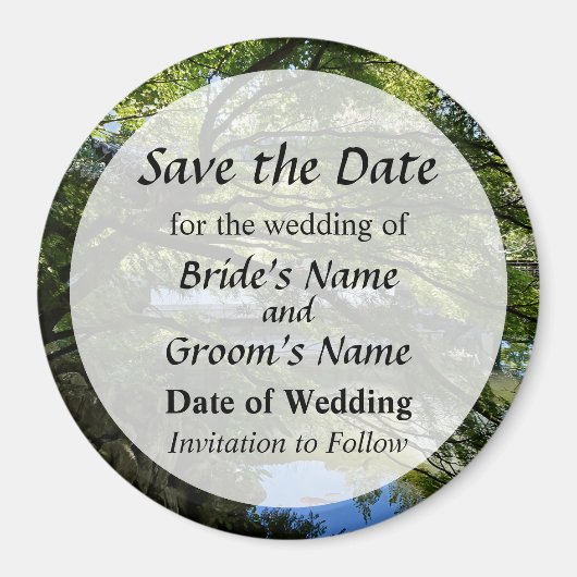 コイ中国の池の庭 マグネット (正面)