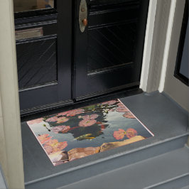 コイ及び《植物》スイレンパッド扉マット ドアマット