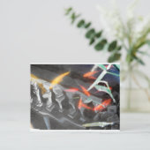 コイ反射 ポストカード (スタンド正面)