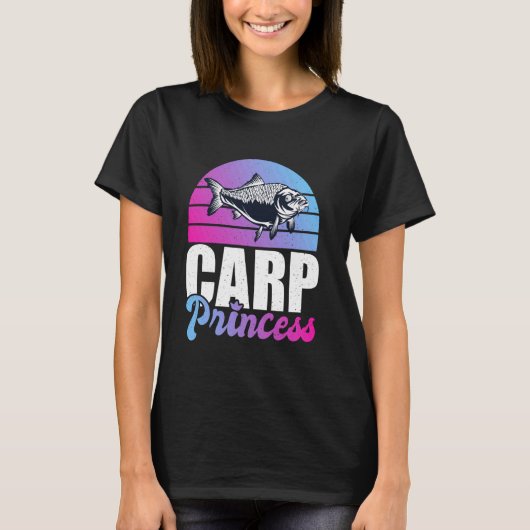 コイ姫 コイ釣り 鯉釣り Tシャツ (正面)