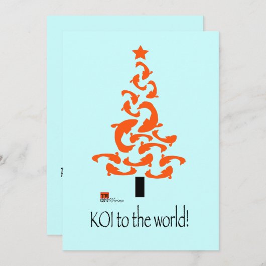 コイ対世界クリスマスパーティの招待状 招待状 (正面/裏面)