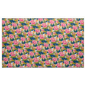 コイ日本のと花と紋を入れた模様 ファブリック (ヤード)