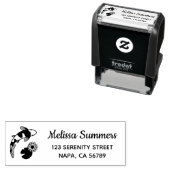 コイ日本のの魚と水のユリのアドレス セルフインキングスタンプ (インサイチュ)