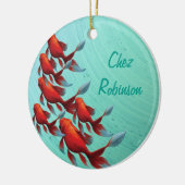 コイ日本のオリエンタルフィッシュ セラミックオーナメント (左)