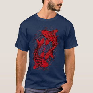 コイ日本のフィッシュタトゥープレミアム Tシャツ