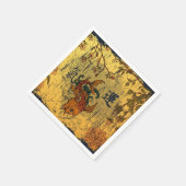 コイ日本のホワイト紙ナプキンス、標準エッジ スタンダードカクテルナプキン (角)