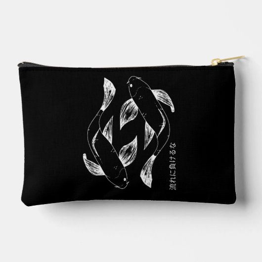 コイ日本のミニマやる気を起こさせるリスト アクセサリーポーチ (裏面)