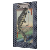 コイ日本の広重魚フェスティバル国旗 クリップボード (左)