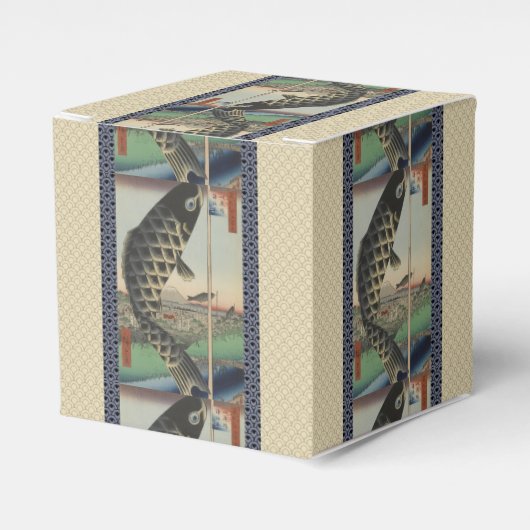 コイ日本の広重魚フェスティバル国旗 フェイバーボックス (正面サイド)