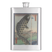 コイ日本の広重魚フェスティバル国旗 フラスク (正面)