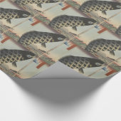 コイ日本の広重魚フェスティバル国旗 ラッピングペーパー (角)