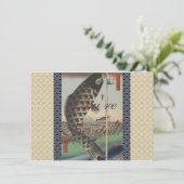 コイ日本の広重魚フェスティバル国旗 招待状 (スタンド正面)