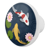 コイ日本の魚池 セラミックノブ (右)