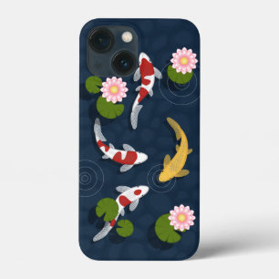コイ日本の魚池 iPhone 13 MINIケース