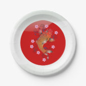 コイ日本の鯉 ペーパープレート (正面)