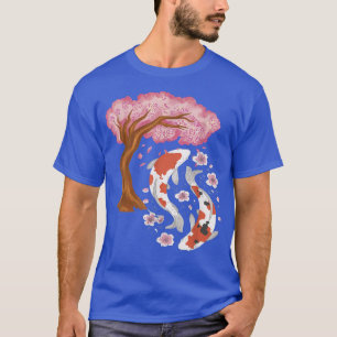 コイ桜ツリー日本のコイカープさくらんぼブロッサムN Tシャツ
