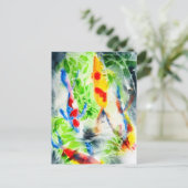 コイ水彩魚素晴らし術 ポストカード (スタンド正面)