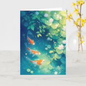 コイ池のヒゲ カード (黄色い花)