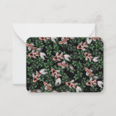 コイ池の魚のアートワーク ノートカード (正面)