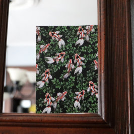 コイ池の魚のアートワーク ポストカード