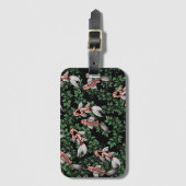 コイ池の魚のアートワーク ラゲッジタグ (正面縦)