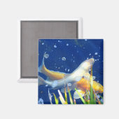 コイ池の魚磁石 マグネット (正面/裏面)