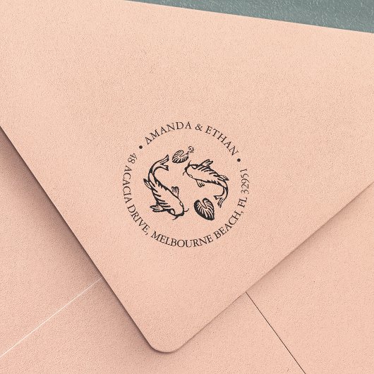 コイ池差出人住所 セルフインキングスタンプ