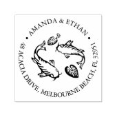 コイ池差出人住所 セルフインキングスタンプ (デザイン)