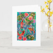 コイ池 カード (黄色い花)