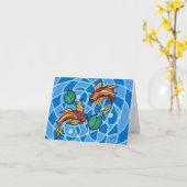 コイ池 カード (黄色い花)