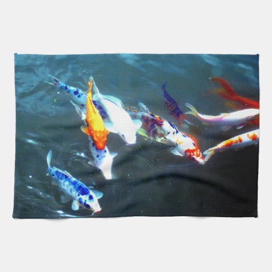 コイ池 キッチンタオル (横)