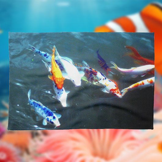 コイ池 キッチンタオル