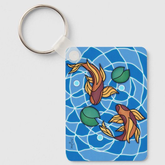 コイ池 キーホルダー (正面)