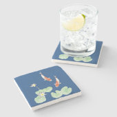 コイ池 ストーンコースター (横)