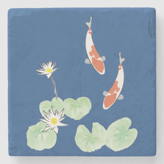 コイ池 ストーンコースター (正面)