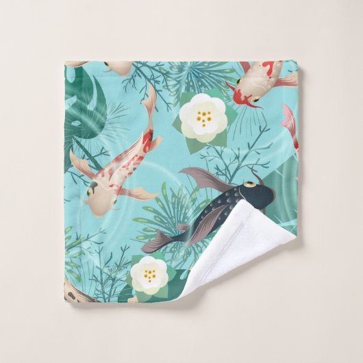 コイ池 バスタオルセット (ウォッシュタオル)