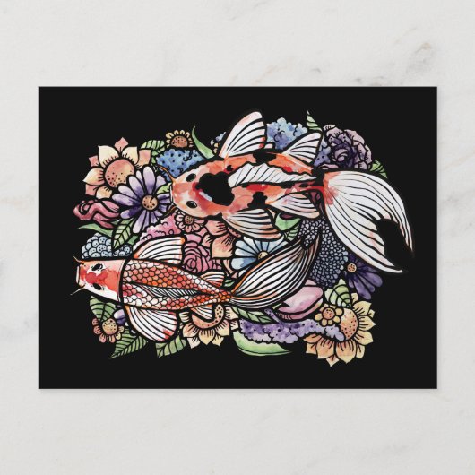 コイ池 ポストカード (正面)