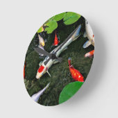 コイ池 ラウンド壁時計 (傾斜)